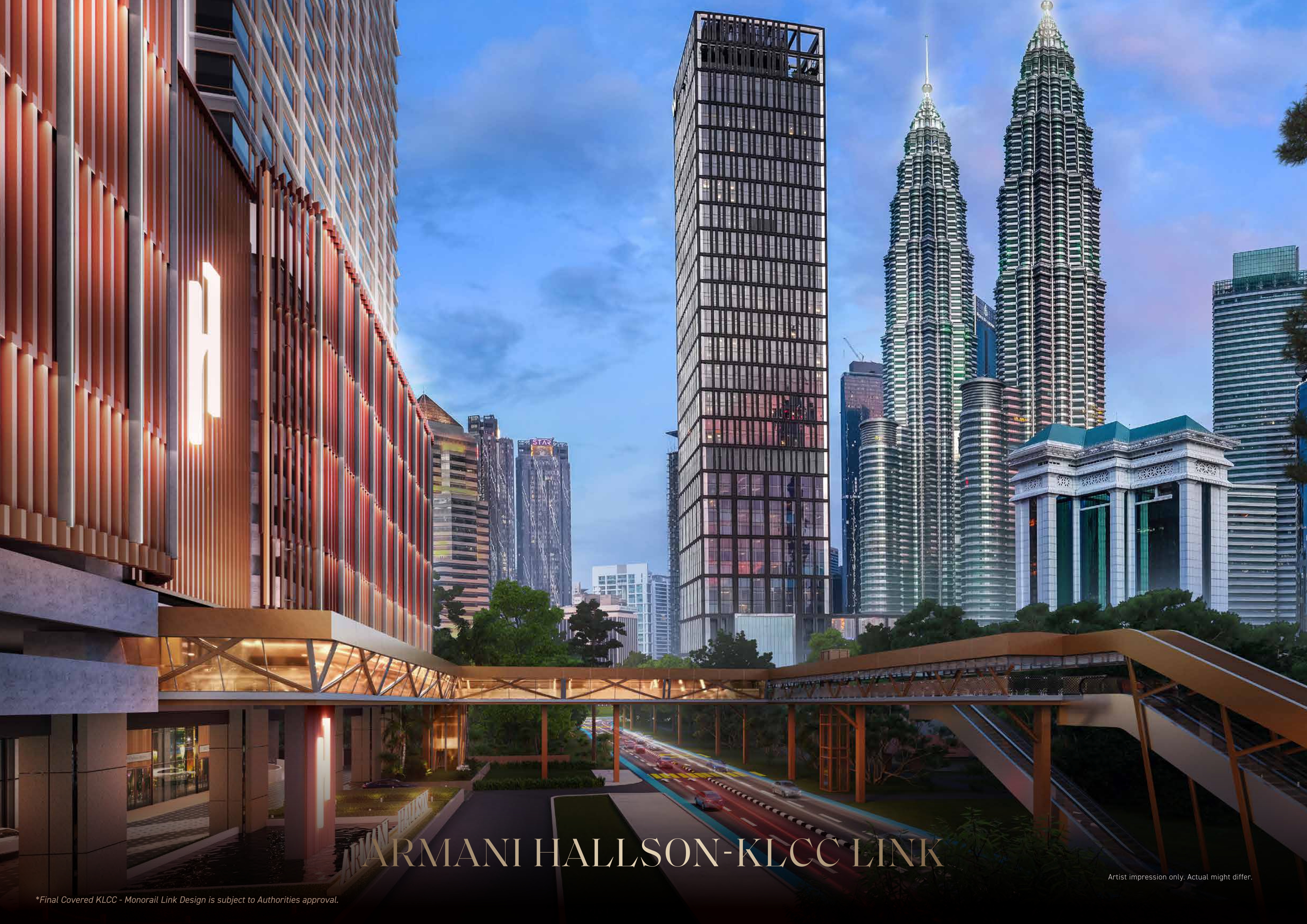 Armani hallson linked bridge to klcc