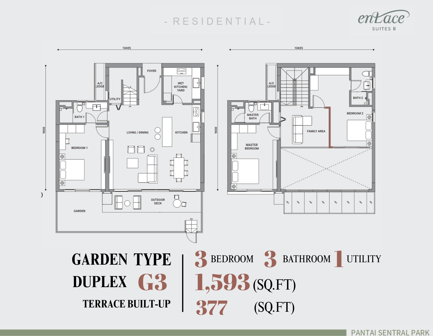 Enlace Type G3 Layout 1593sf