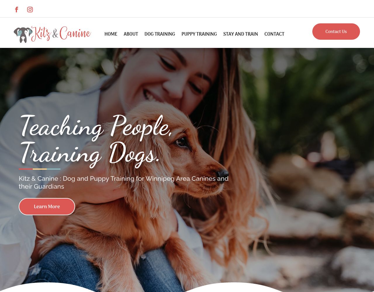 Kitz & Canine website design by DigiWoof