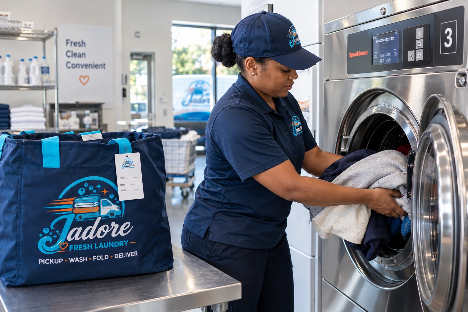 Jadore Fresh Laundry bag ready for pickup