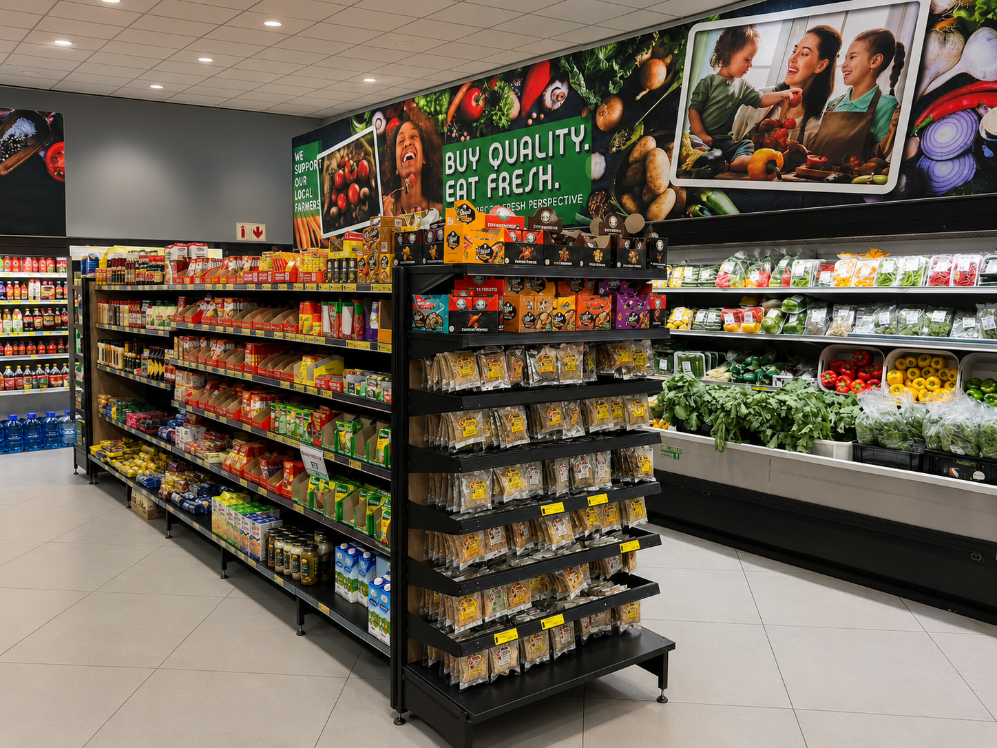 Imported pasta, oils and spices at Barcelos Fruit & Veg, Alberton