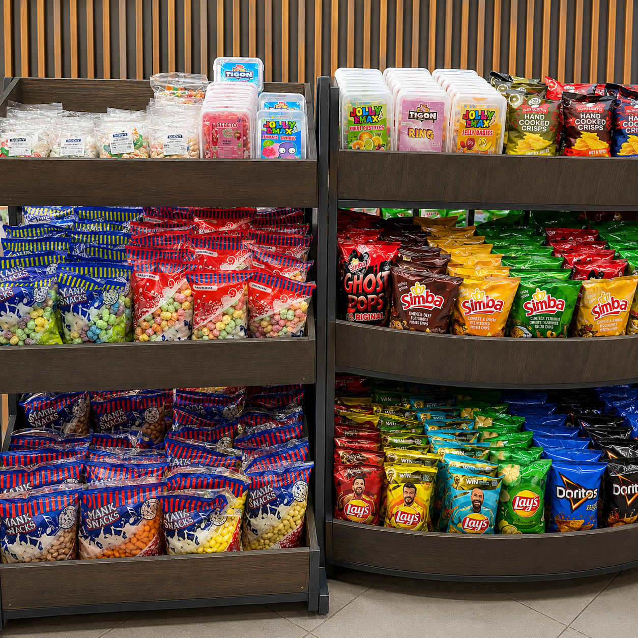 Snacks, chips and sweets at Barcelos Fruit & Veg, Alberton