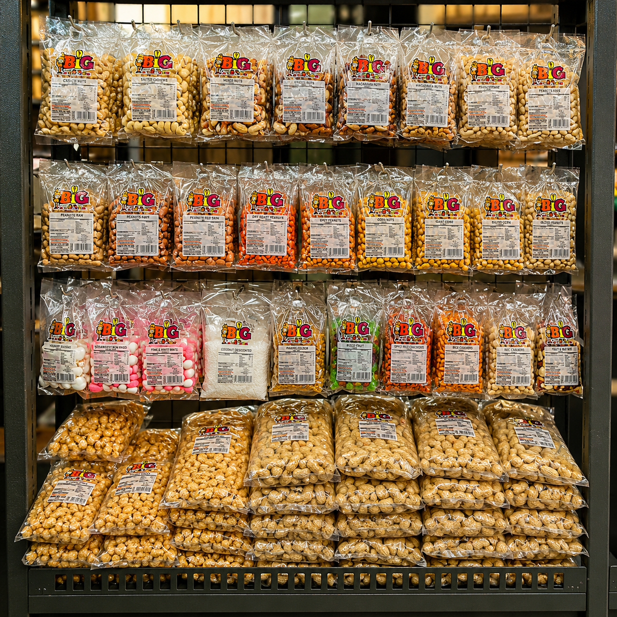 Dried fruit and nuts at Barcelos Fruit & Veg, Alberton