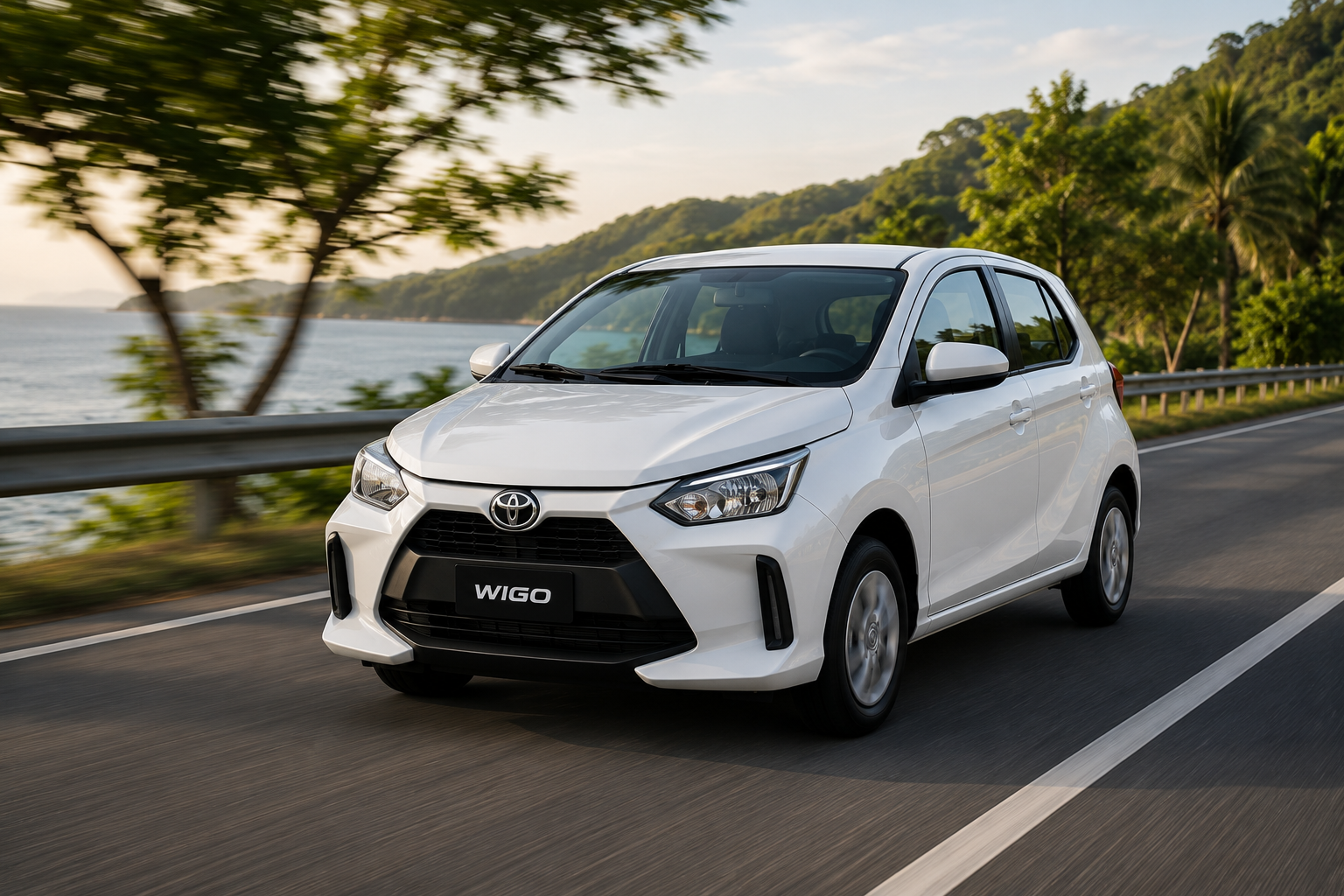 Toyota Wigo on the road