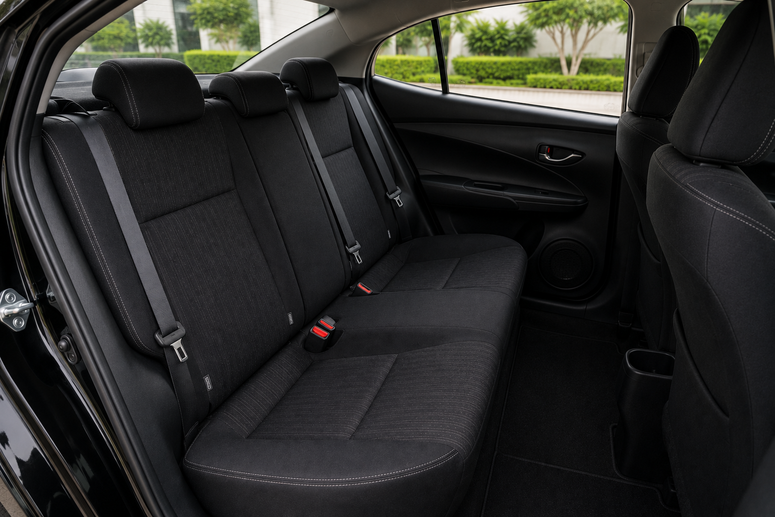 Toyota Vios rear seats
