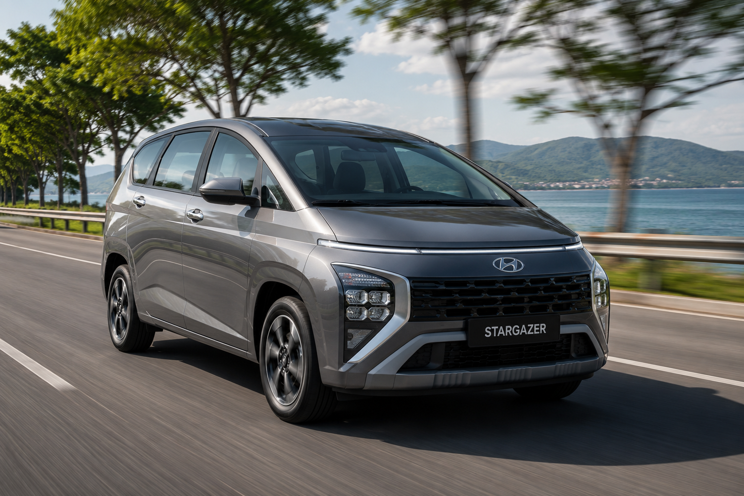 Hyundai Stargazer on the road
