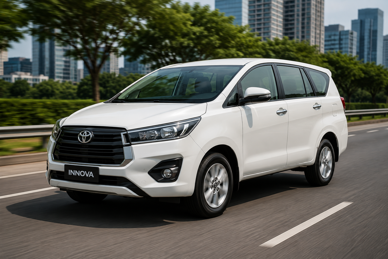 Toyota Innova on the road
