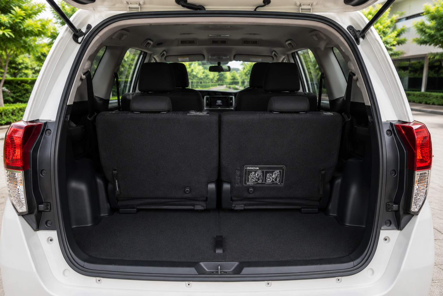 Toyota Innova trunk space
