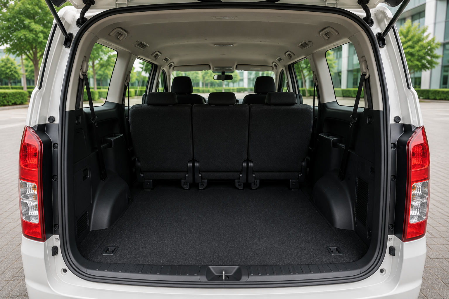 Toyota Hiace trunk space