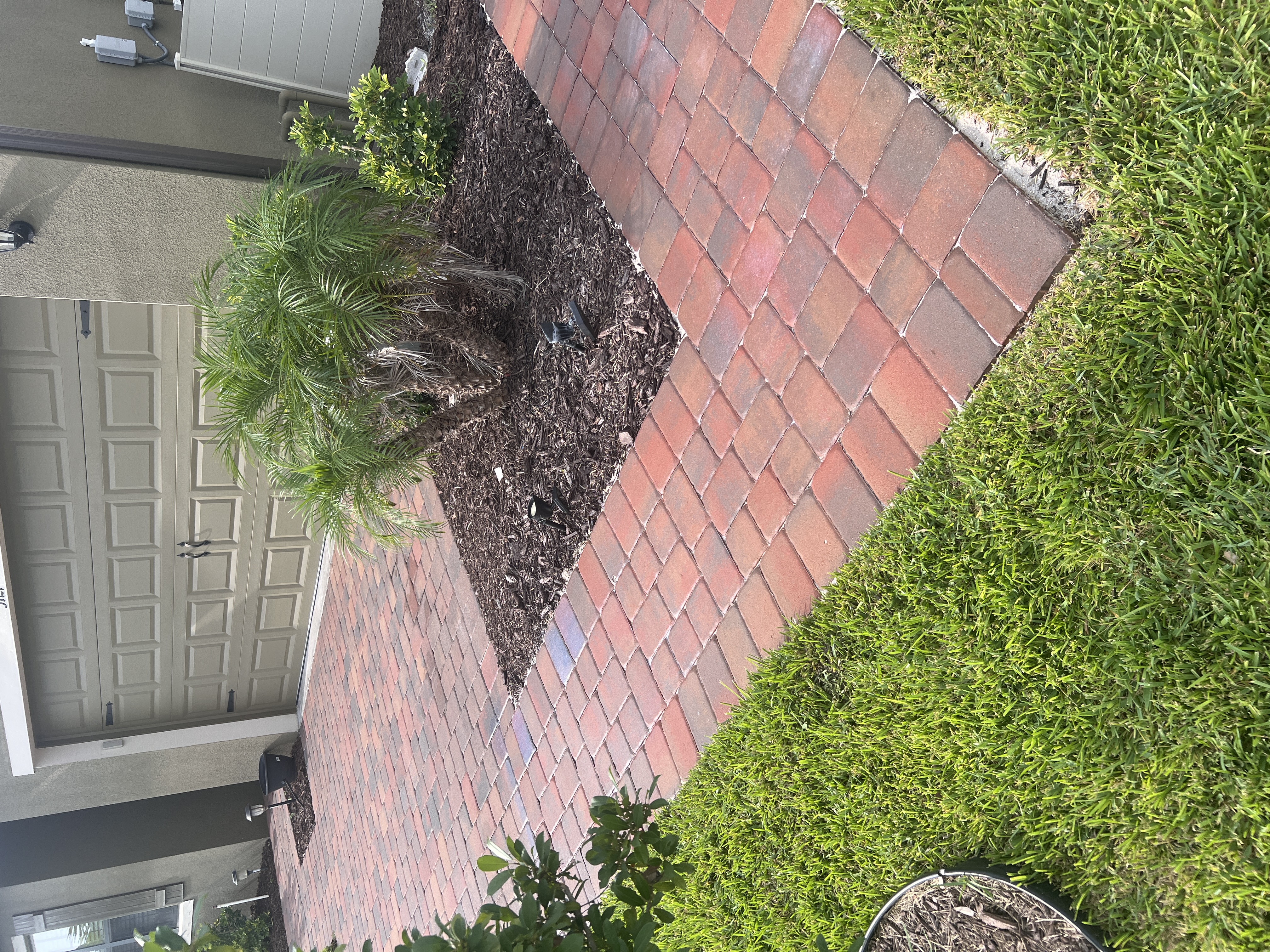 Completed paver sealing and restoration work by Water Wash