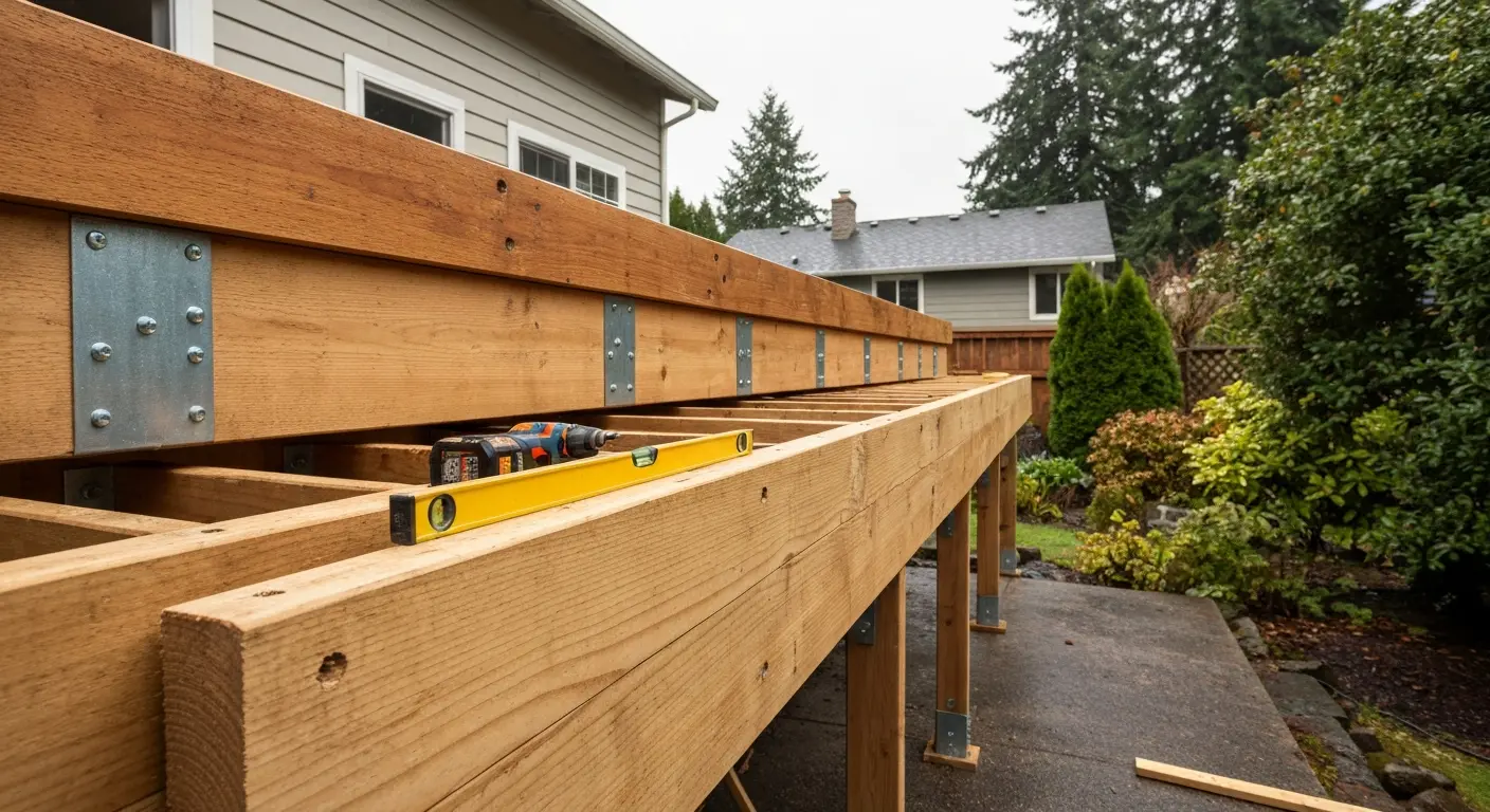 Structural deck repair work