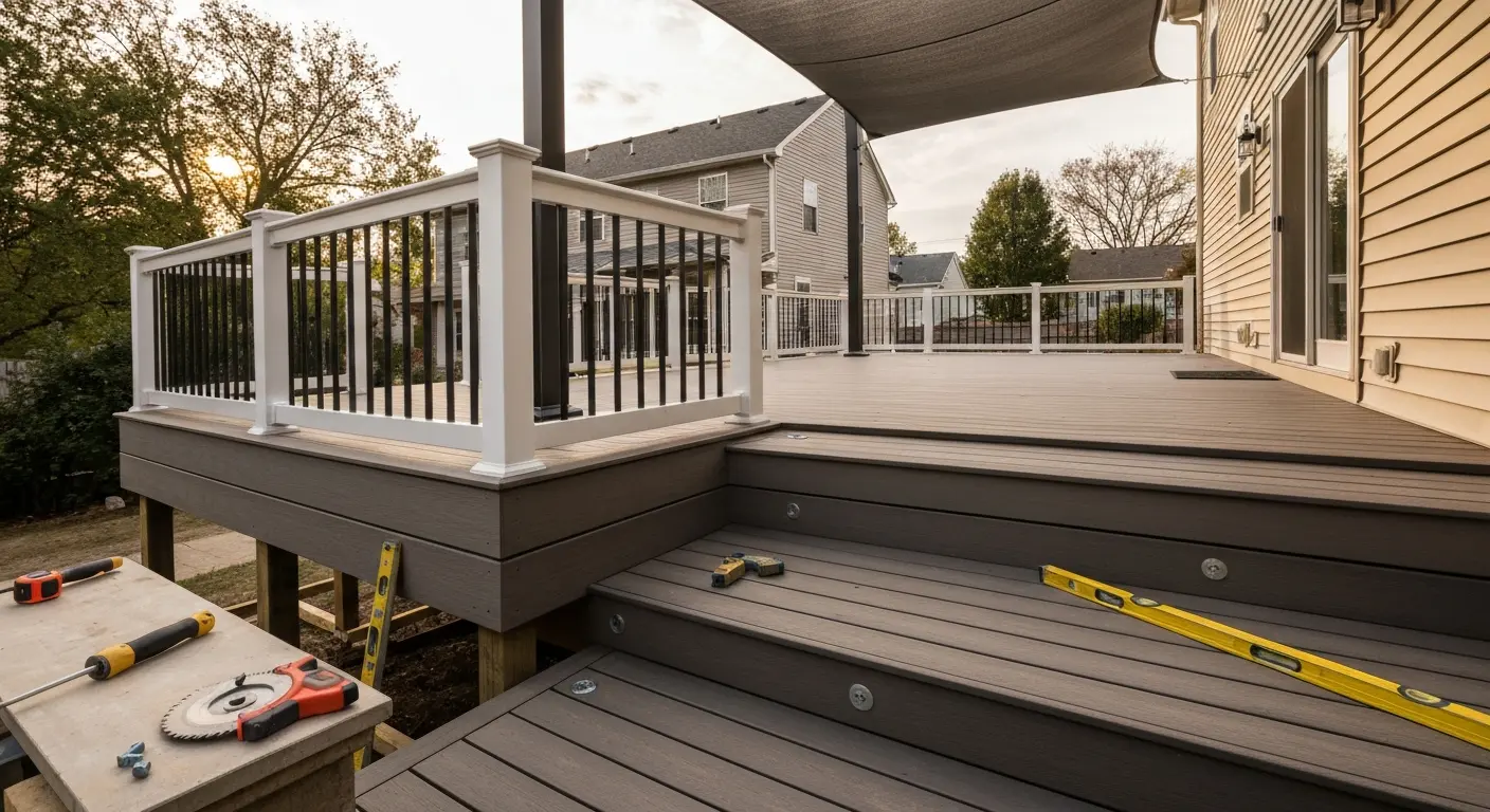 Multi-level deck installation