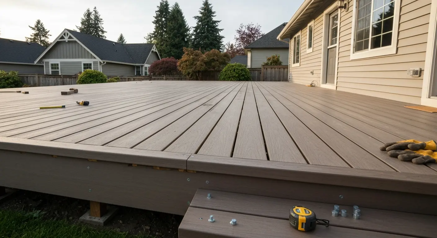 Composite deck installation in Salem
