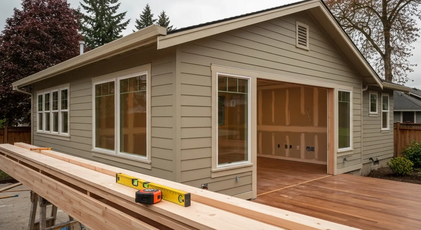Room addition construction