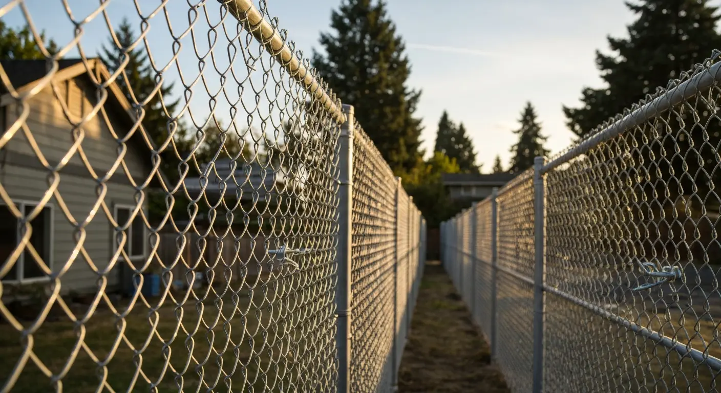 Chain link fence