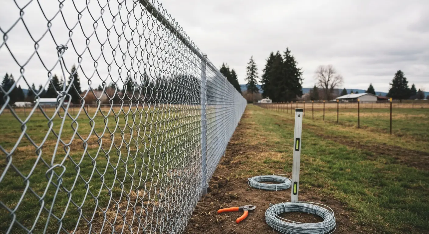 Chain-link fence
