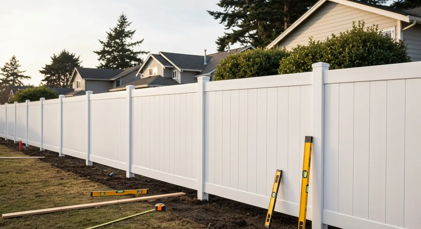 Vinyl fence project