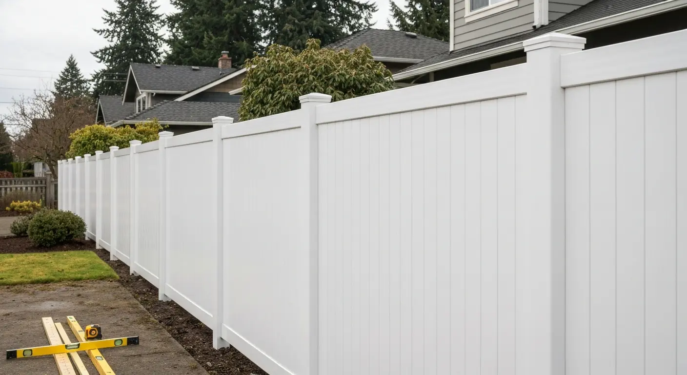Vinyl fence