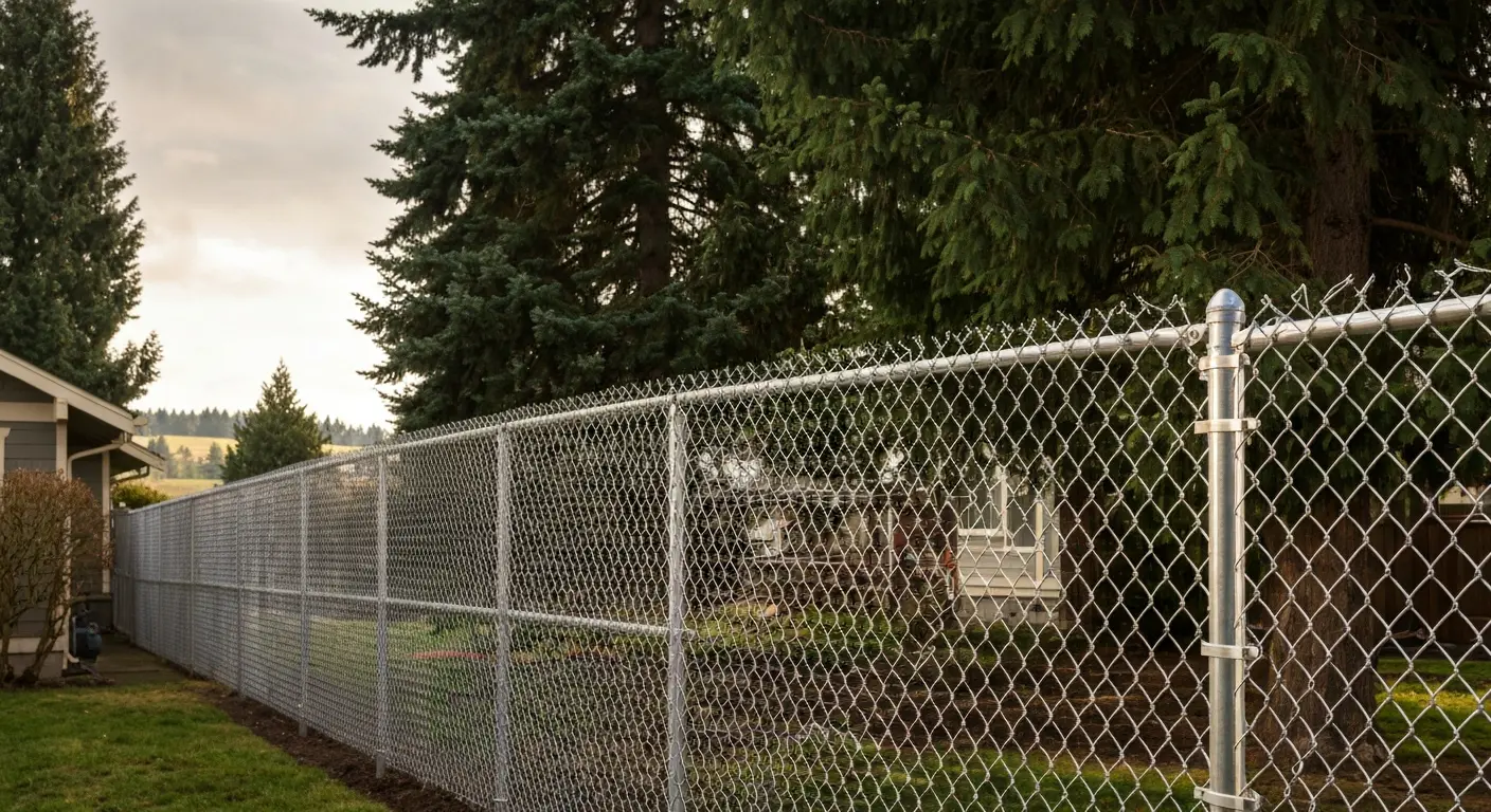 Chain link fence