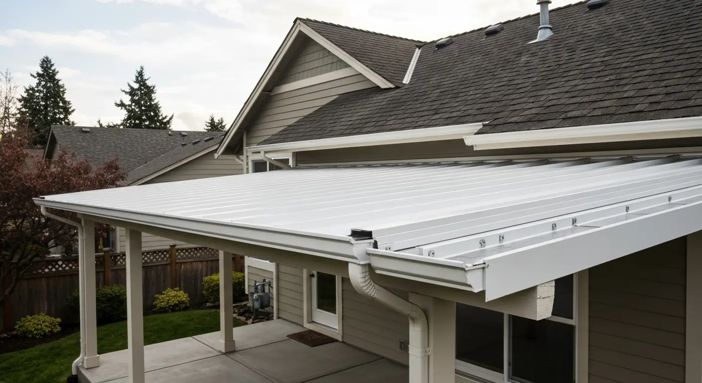 Patio cover installation