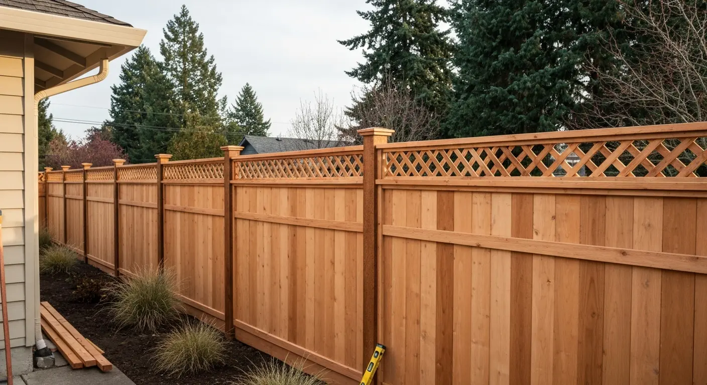 Decorative wood fence design