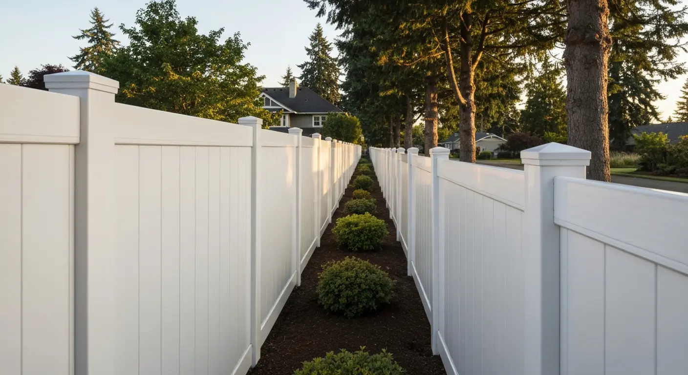 Vinyl fence