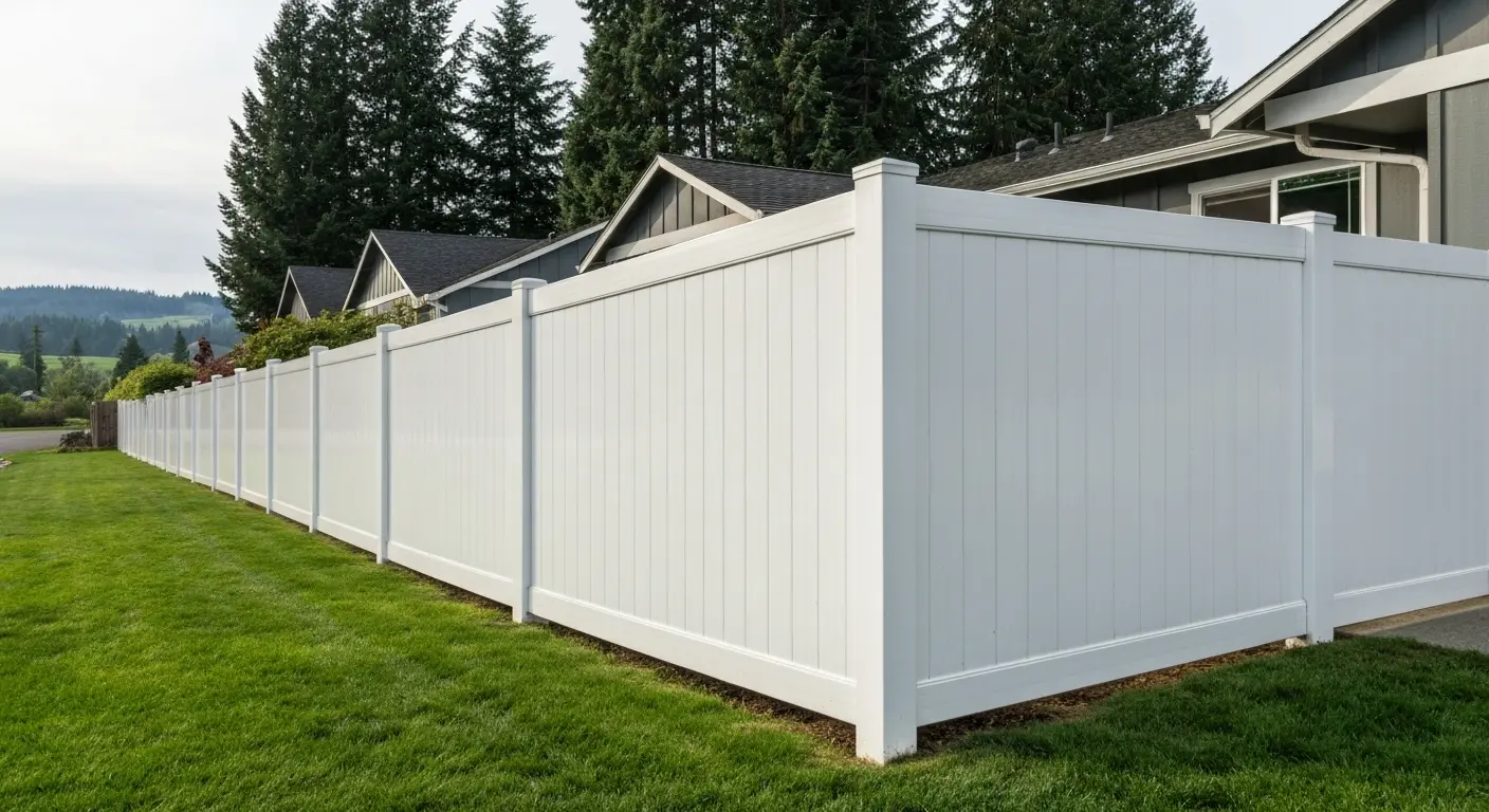 Vinyl fence