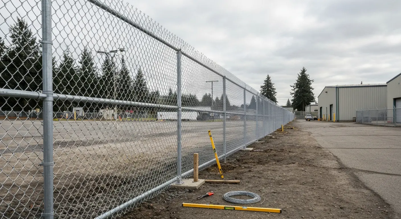 Commercial chain link fence installation Salem