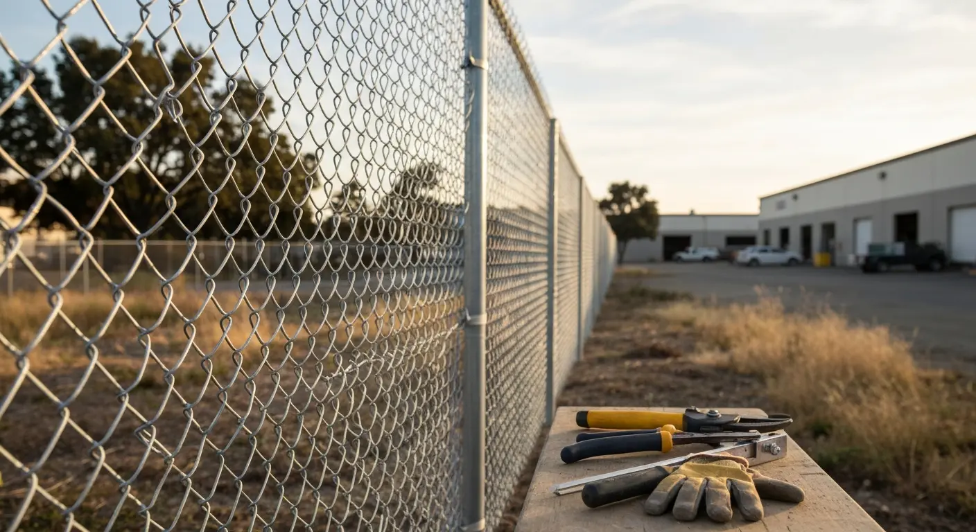 Chain link fence