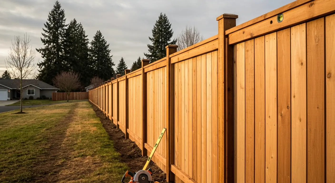 Wood fence project