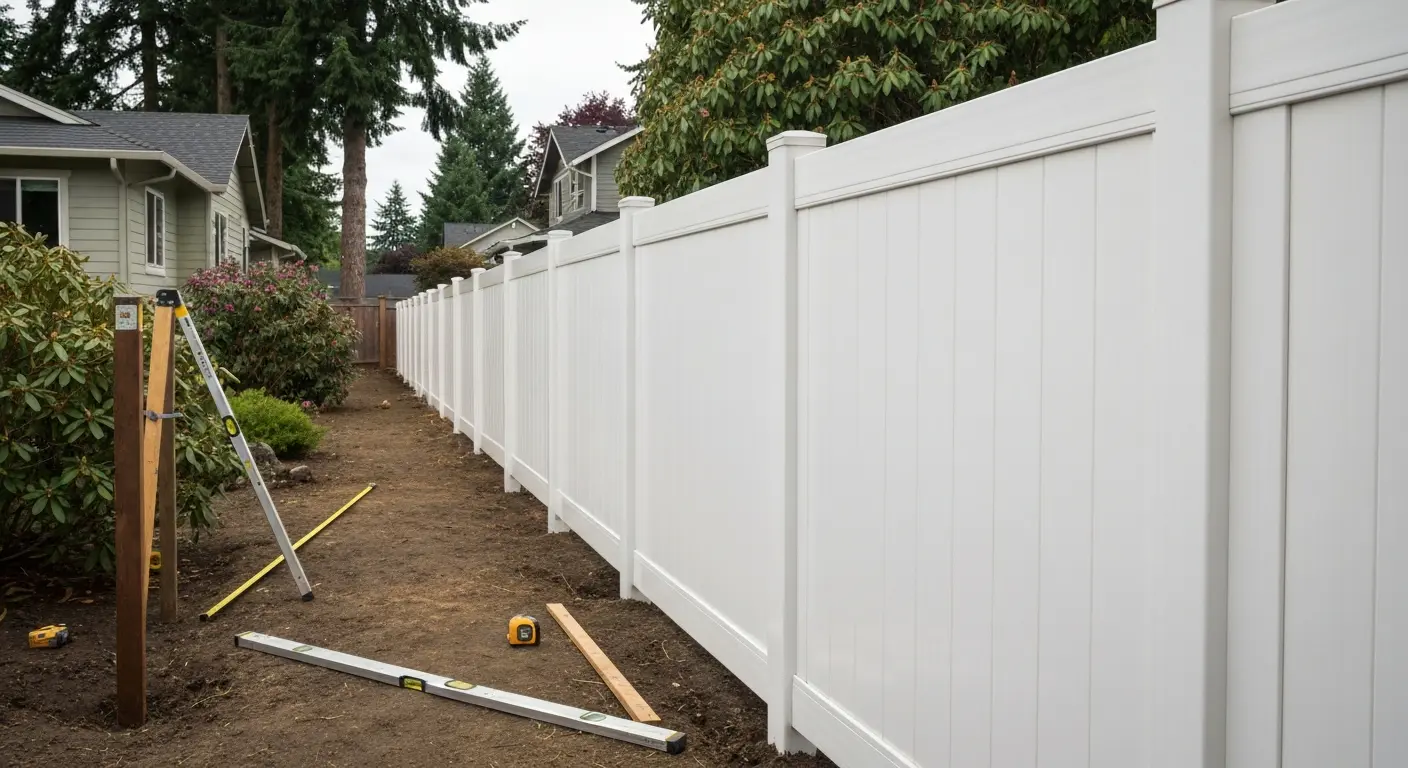 Vinyl fence project