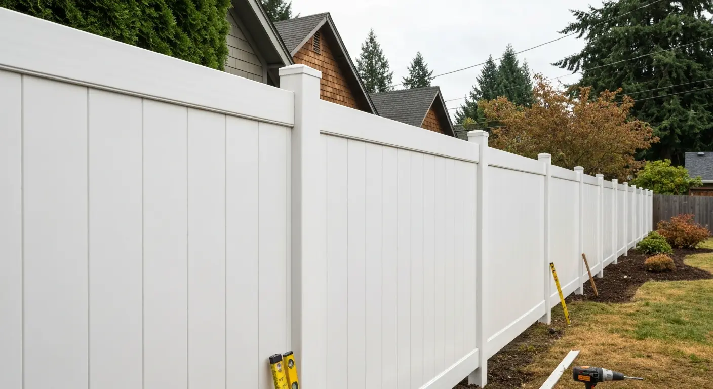 Vinyl fence Mulino residential