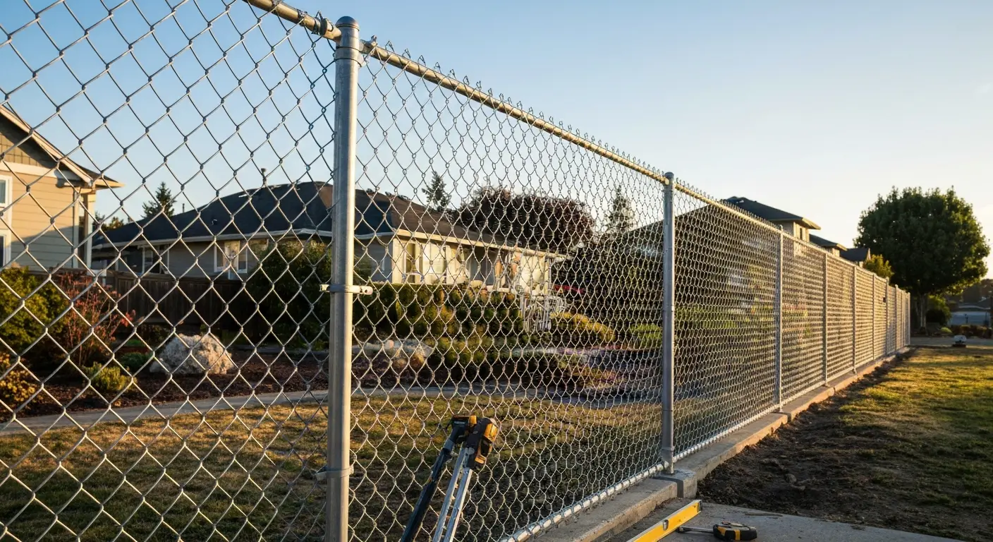 Chain-link fence