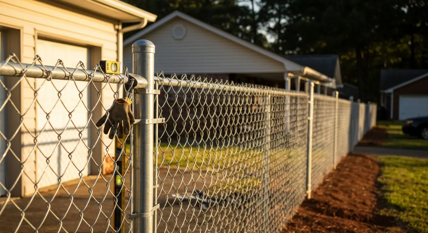 Chain link fence