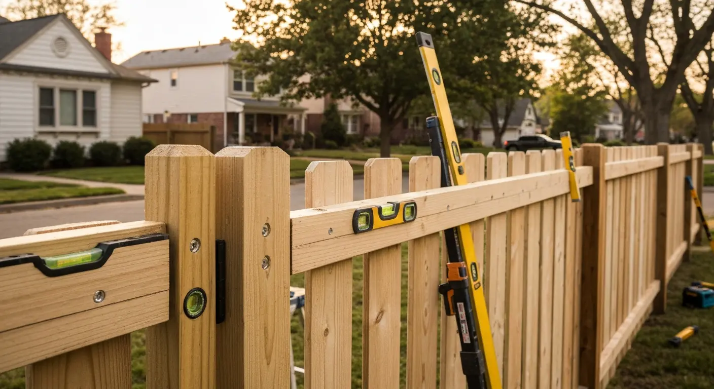 Fence repair work