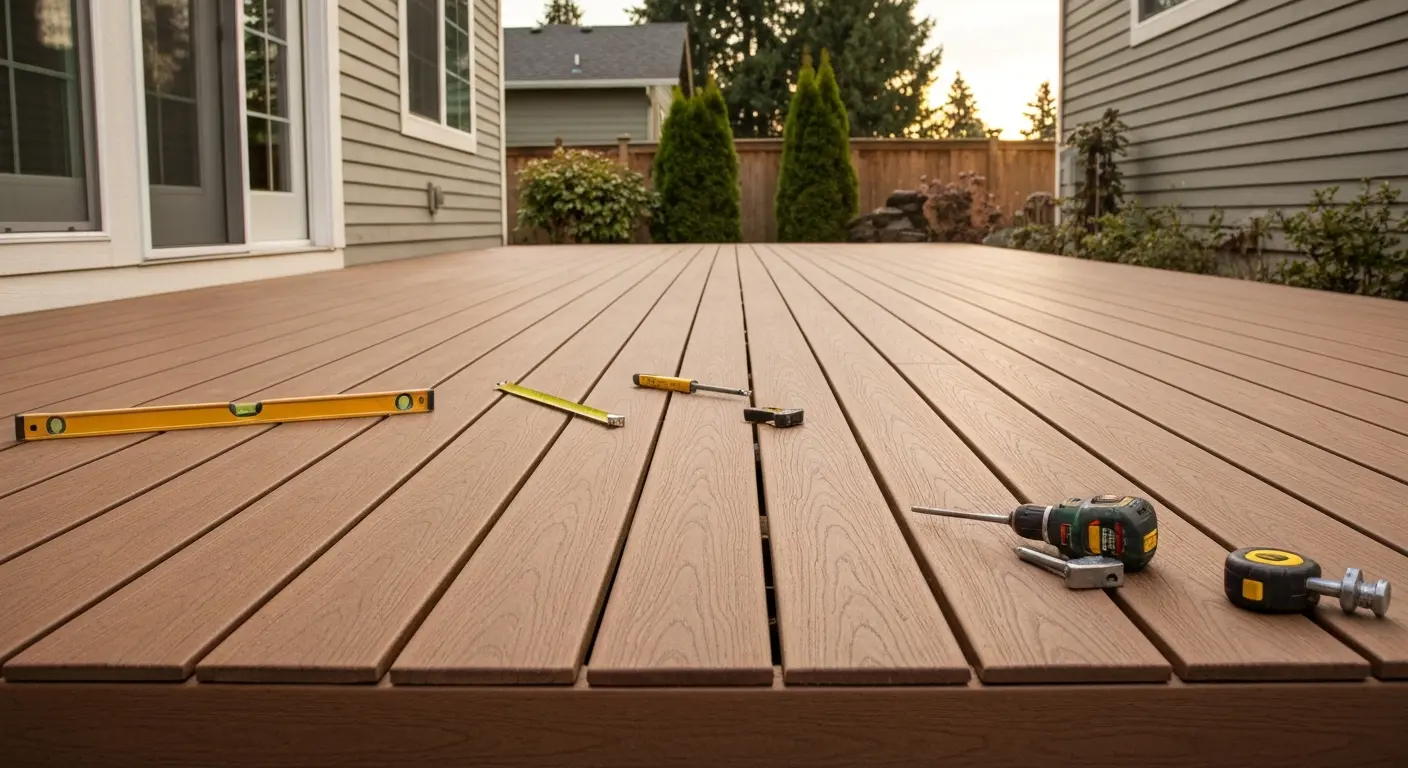 Composite deck construction