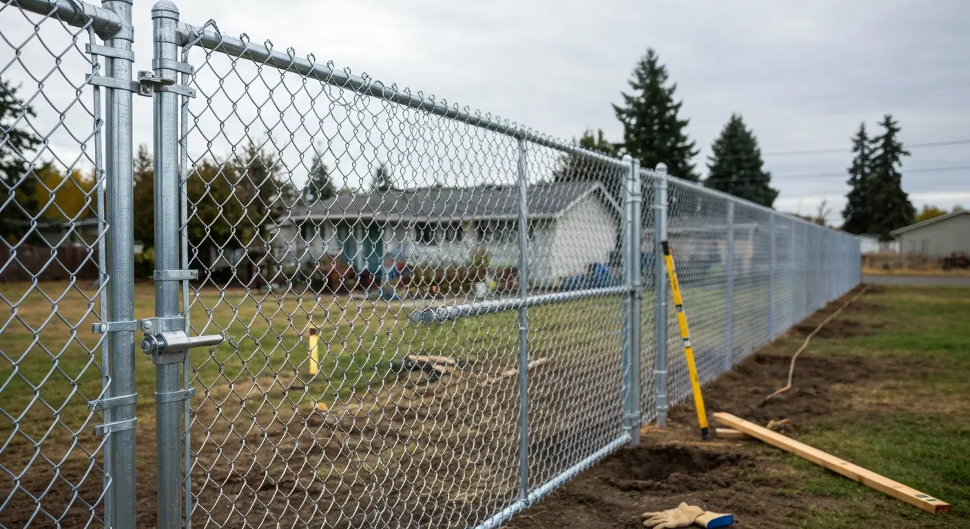 Chain-link fence gate Mulino OR