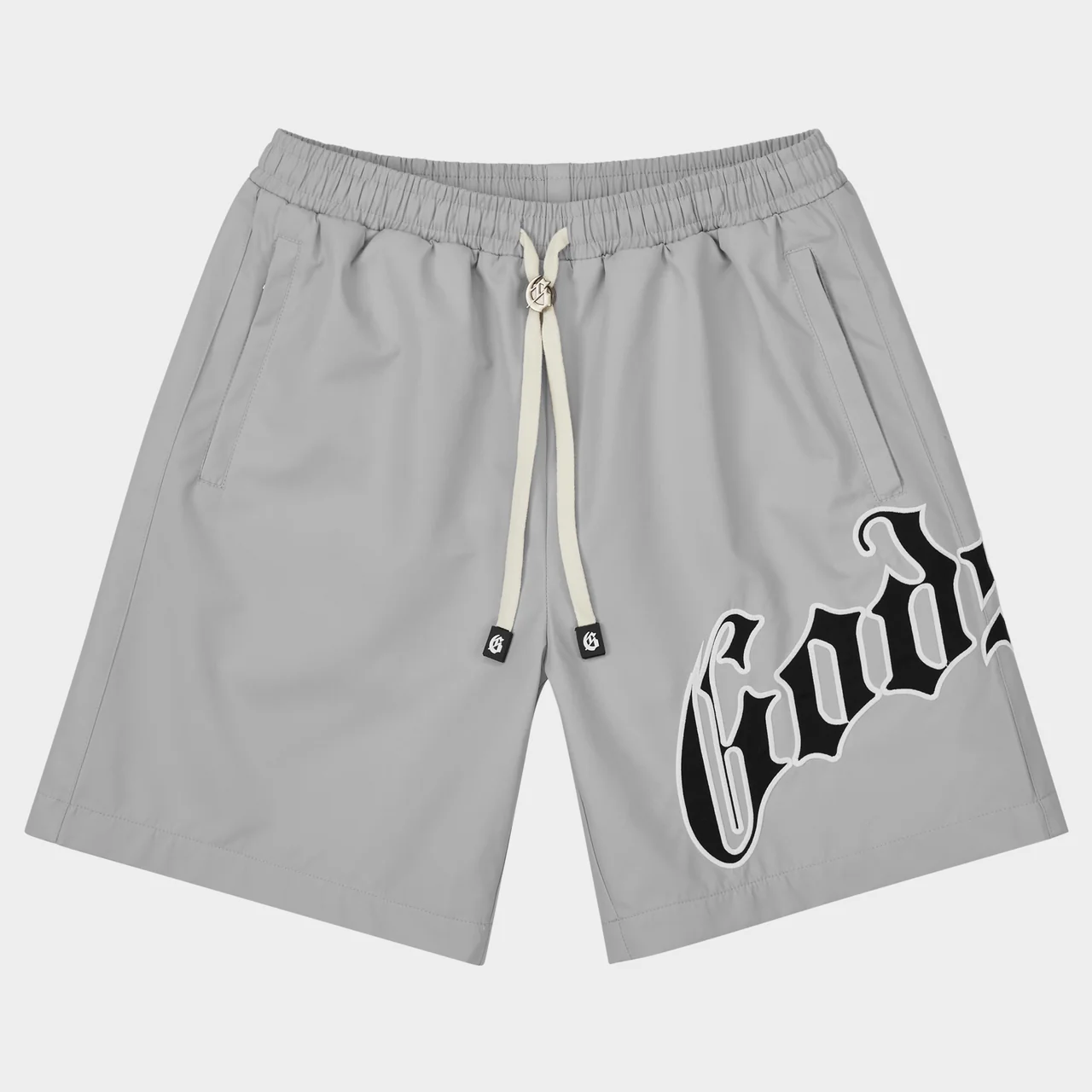 Godspeed OG Logo Nylon Shorts Grey — Godspeed