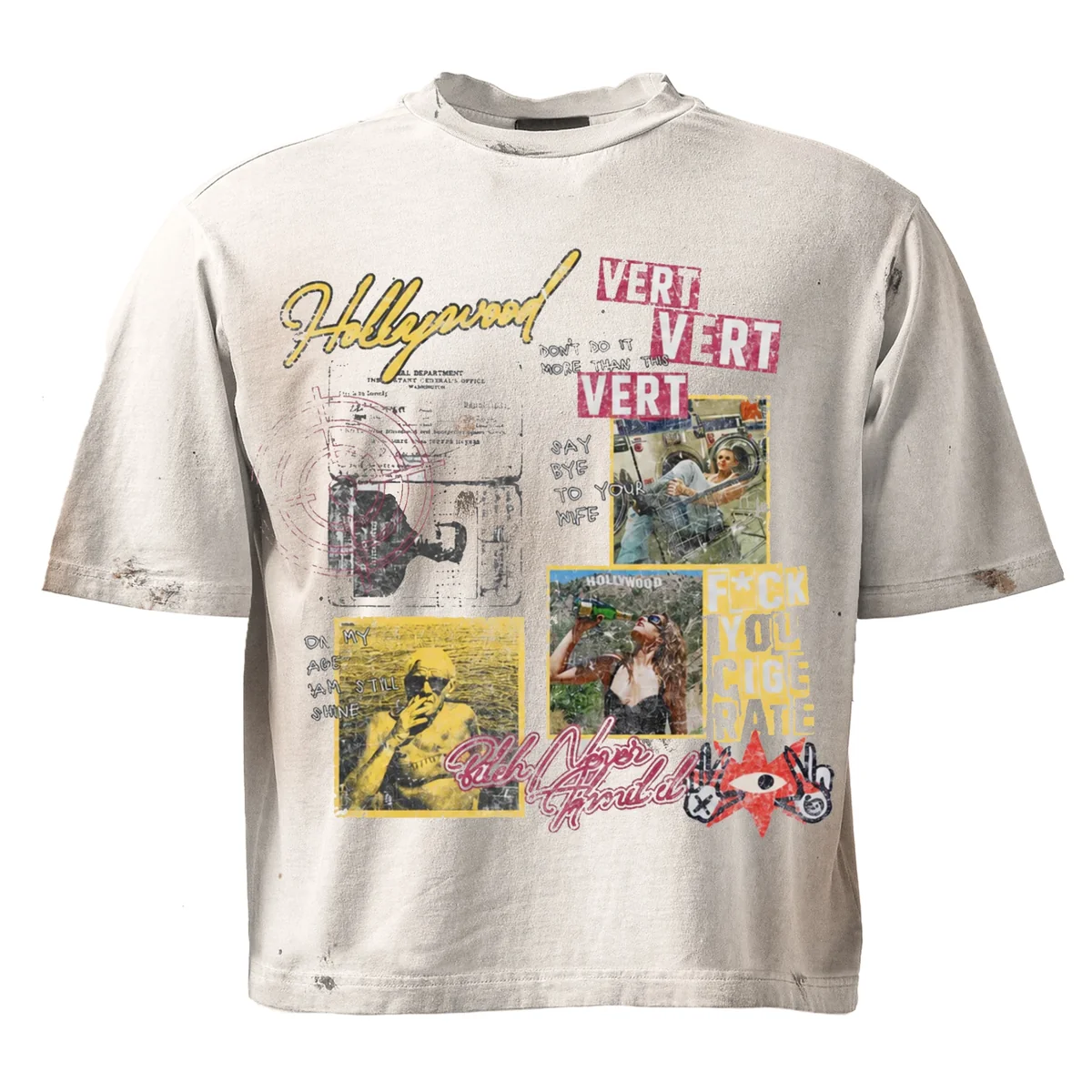 Retrovert Hollywood Tee White — Retrovert