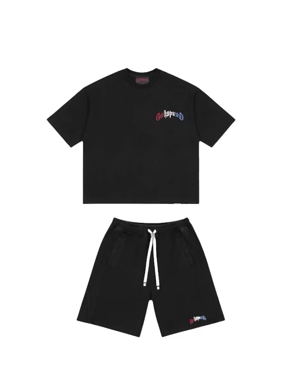 Godspeed Vital 4th Tee/Short Set Black/Red/White/Blue — Godspeed