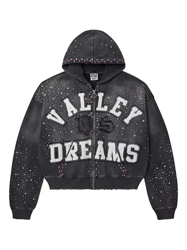Vale Forever Classico Zip Up Hoodie Black — Vale