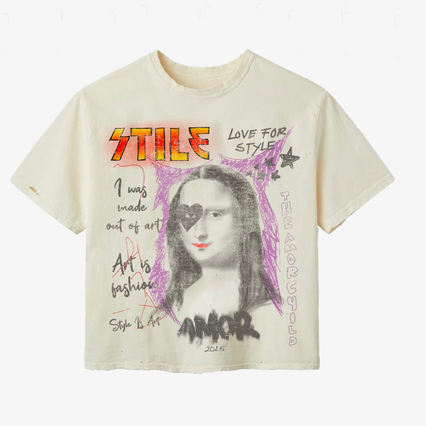 Stile De Amor Monalisa Tee Cream — Stile De Amor