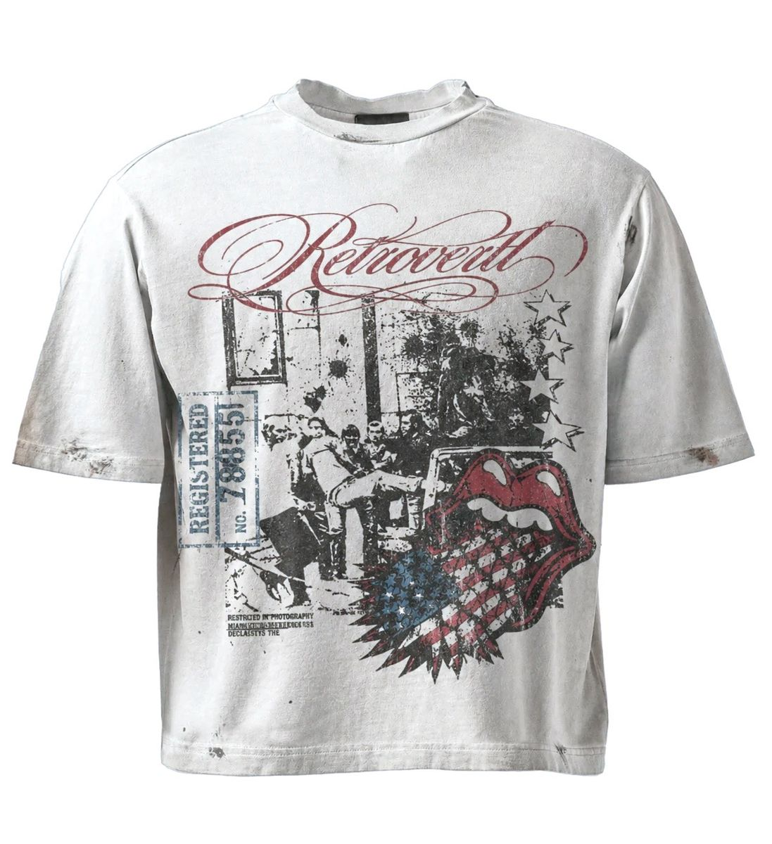 Retrovert Rolling Loud Script Tee White — Retrovert