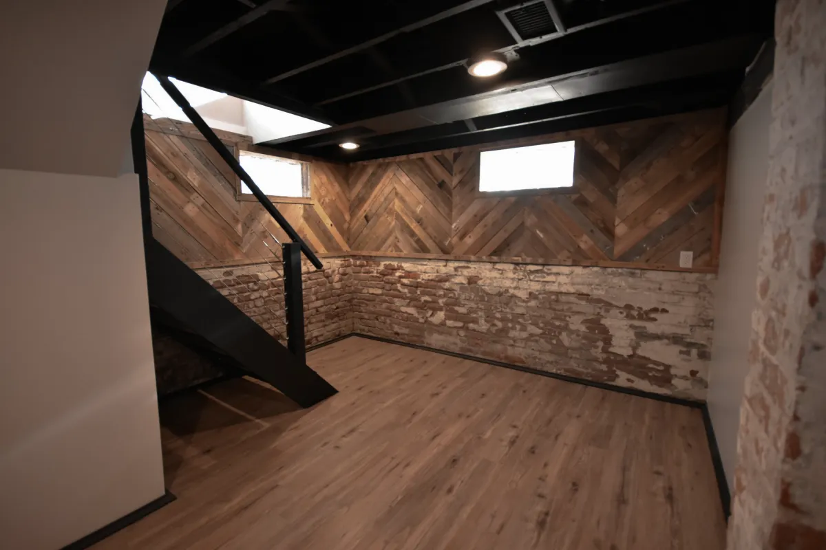 Hardwood flooring installation in a Cleveland home