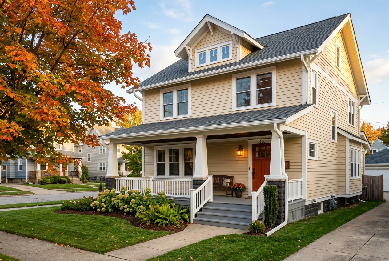 Exterior painting and siding project