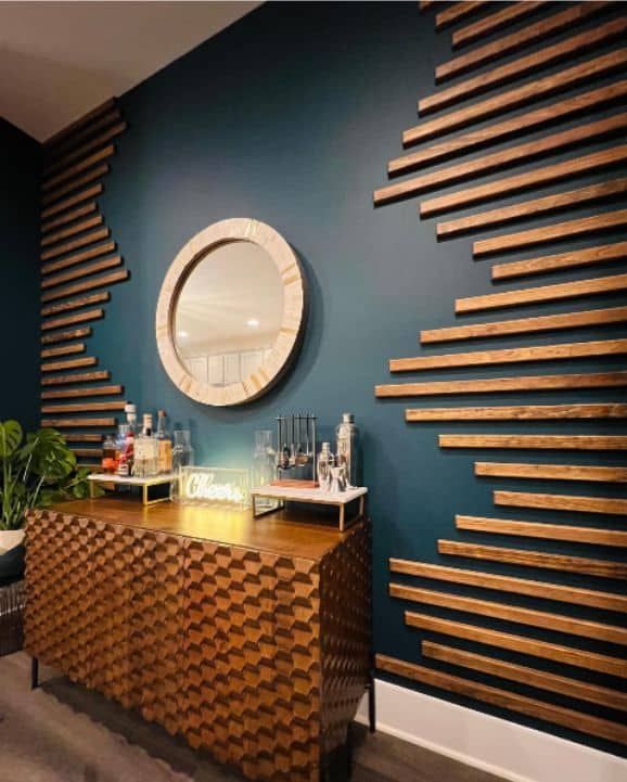 Custom accent wall by Flow Renovations