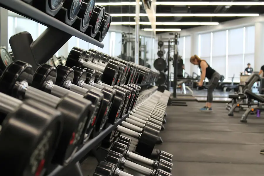 Basement gym and home fitness room with rubber flooring