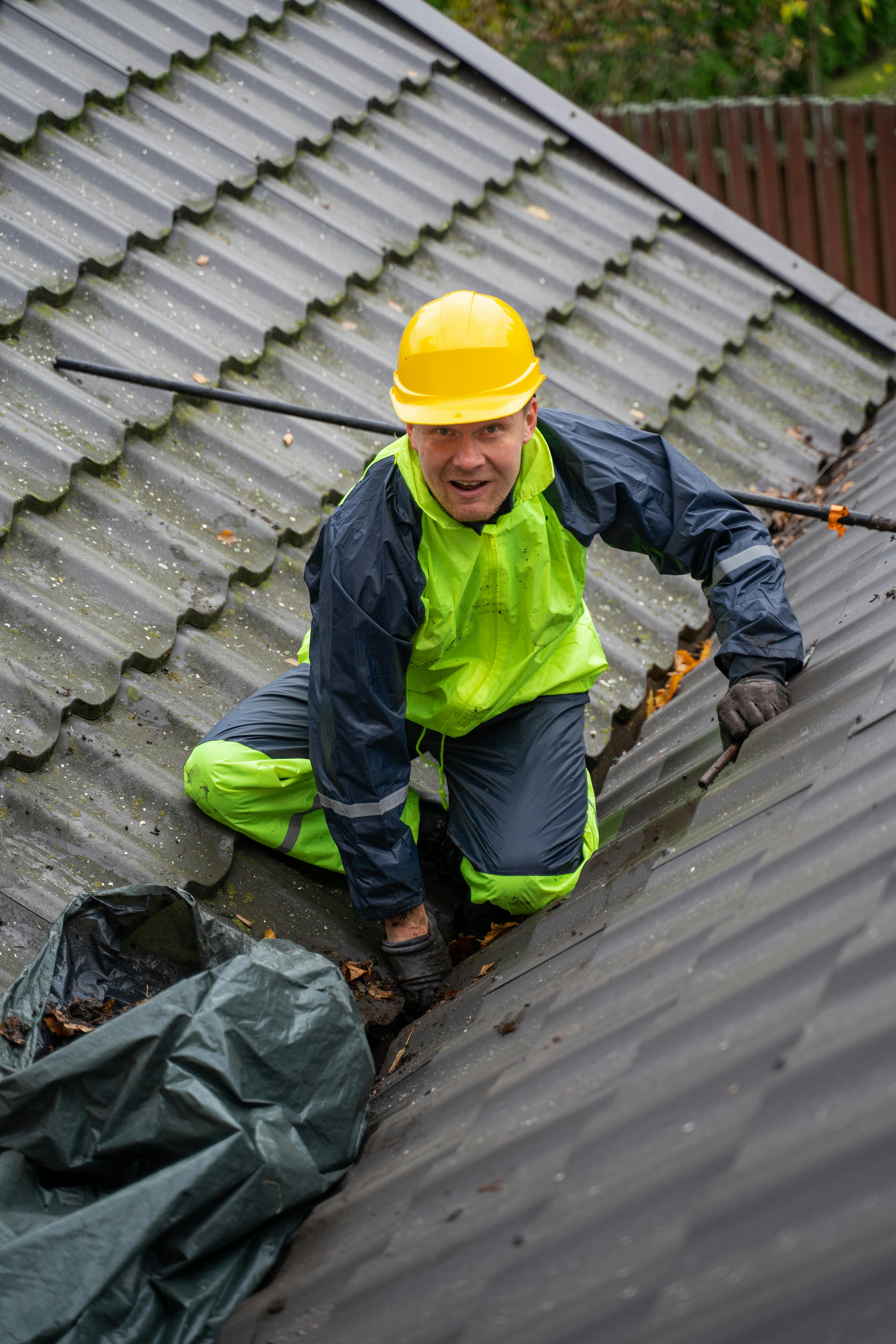 Storm damage siding repair on a Cleveland-area home
