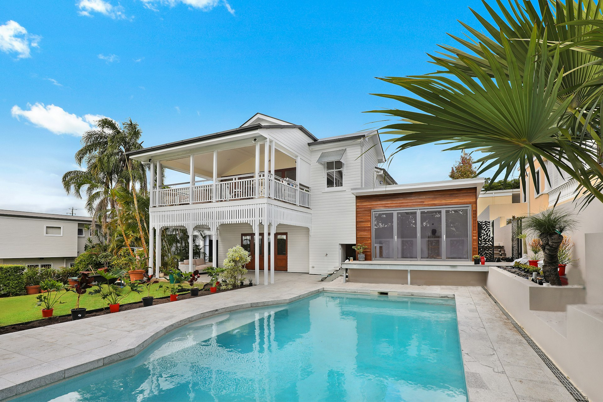 Florida House with Palm Trees