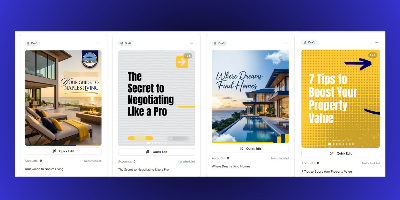 Create, Schedule, Stay Connected — Always Posting workflow